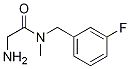 2-氨基-N-(3-氟苄基)-N-甲基乙酰胺 结构式