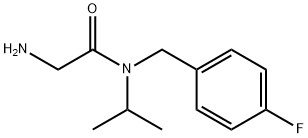 2-AMino-N-(4-fluoro-benzyl)-N-isopropyl-acetaMide 结构式