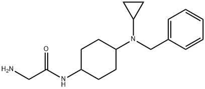 2-AMino-N-[4-(benzyl-cyclopropyl-aMino)-cyclohexyl]-acetaMide 结构式