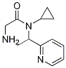 2-AMino-N-cyclopropyl-N-(1-pyridin-2-yl-ethyl)-acetaMide 结构式