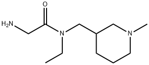 2-AMino-N-ethyl-N-(1-Methyl-piperidin-3-ylMethyl)-acetaMide 结构式