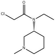 2-Chloro-N-ethyl-N-((R)-1-Methyl-piperidin-3-yl)-acetaMide 结构式