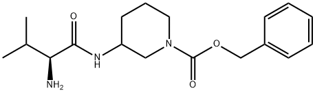 3-((S)-2-AMino-3-Methyl-butyrylaMino)-piperidine-1-carboxylic acid benzyl ester 结构式