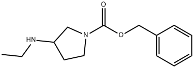 3-EthylaMino-pyrrolidine-1-carboxylic acid benzyl ester 结构式