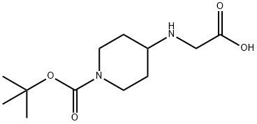 4-(CarboxyMethyl-aMino)-piperidine-1-carboxylic acid tert-butyl ester 结构式