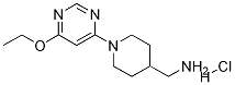 C-[1-(6-乙氧基-嘧啶-4-基)-哌啶-4-基]甲胺盐酸盐 结构式