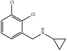 N-(2,3-二氯苄基)环丙胺 结构式