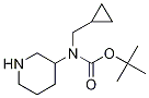 Cyclopropyl-piperidin-3-ylMethyl-carbaMic acid tert-butyl ester 结构式