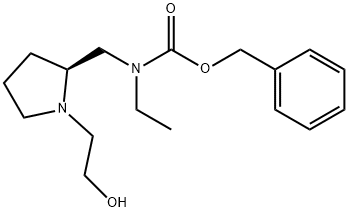 Ethyl-[(S)-1-(2-hydroxy-ethyl)-pyrrolidin-2-ylMethyl]-carbaMic acid benzyl ester 结构式