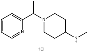 甲基-[1-(1-吡啶-2-基-乙基)-哌啶-4-基]-胺盐酸盐 结构式