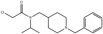 N-(1-Benzyl-piperidin-4-ylMethyl)-2-chloro-N-isopropyl-acetaMide 结构式