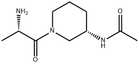 N-[(S)-1-((S)-2-AMino-propionyl)-piperidin-3-yl]-acetaMide 结构式