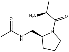 N-[(S)-1-((S)-2-AMino-propionyl)-pyrrolidin-2-ylMethyl]-acetaMide 结构式