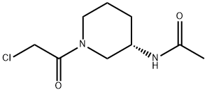 N-[(S)-1-(2-Chloro-acetyl)-piperidin-3-yl]-acetaMide 结构式