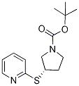 (S)-3-(Pyridin-2-ylsulfanyl)-pyrrolidine-1-carboxylic acid tert-butyl ester 结构式