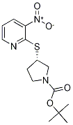 (S)-3-(3-Nitro-pyridin-2-ylsulfanyl
)-pyrrolidine-1-carboxylic acid ter
t-butyl ester 结构式