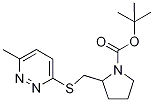 2-(6-Methyl-pyridazin-3-ylsulfanylM
ethyl)-pyrrolidine-1-carboxylic aci
d tert-butyl ester 结构式