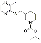3-(3-Methyl-pyrazin-2-ylsulfanylMet
hyl)-piperidine-1-carboxylic acid t
ert-butyl ester 结构式