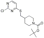 4-(2-Chloro-pyriMidin-4-ylsulfanylM
ethyl)-piperidine-1-carboxylic acid
tert-butyl ester 结构式