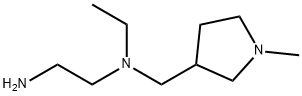 N1-乙基-N1-((1-甲基吡咯烷-3-基)甲基)乙烷-1,2-二胺 结构式