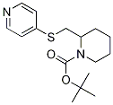 2-(Pyridin-4-ylsulfanylmethyl)-piperidine-1-carboxylic acid tert-butyl ester 结构式