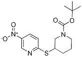 3-(5-Nitro-pyridin-2-ylsulfanyl)-pi
peridine-1-carboxylic acid tert-but
yl ester 结构式