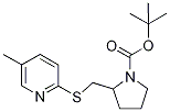 2-(5-Methyl-pyridin-2-ylsulfanylMet
hyl)-pyrrolidine-1-carboxylic acid
tert-butyl ester 结构式