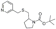 2-(Pyridin-3-ylMethylsulfanylMethyl
)-pyrrolidine-1-carboxylic acid ter
t-butyl ester 结构式