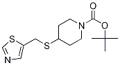 4-(Thiazol-5-ylMethylsulfanyl)-pipe
ridine-1-carboxylic acid tert-butyl
ester 结构式