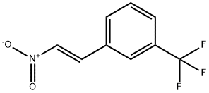3-三氟甲基-Β-硝基苯乙烯 结构式