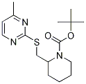 2-(4-Methyl-pyriMidin-2-ylsulfanylM
ethyl)-piperidine-1-carboxylic acid
tert-butyl ester 结构式