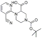 4-(3-Cyano-pyridin-2-yl)-piperazine-1,3-dicarboxylic acid 1-tert-butyl este 结构式