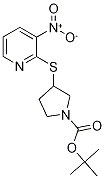 3-(3-Nitro-pyridin-2-ylsulfanyl)-py
rrolidine-1-carboxylic acid tert-bu
tyl ester 结构式