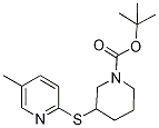 3-(5-Methyl-pyridin-2-ylsulfanyl)-p
iperidine-1-carboxylic acid tert-bu
tyl ester 结构式