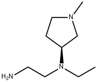 N*1*-Ethyl-N*1*-((S)-1-Methyl-pyrrolidin-3-yl)-ethane-1,2-diaMine 结构式