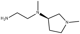 N*1*-Methyl-N*1*-((R)-1-Methyl-pyrrolidin-3-yl)-ethane-1,2-diaMine 结构式