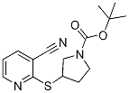 3-(3-Cyano-pyridin-2-ylsulfanyl)-py
rrolidine-1-carboxylic acid tert-bu
tyl ester 结构式