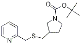 3-(Pyridin-2-ylMethylsulfanylMethyl
)-pyrrolidine-1-carboxylic acid ter
t-butyl ester 结构式