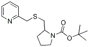 2-(Pyridin-2-ylMethylsulfanylMethyl
)-pyrrolidine-1-carboxylic acid ter
t-butyl ester 结构式