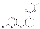 3-(6-BroMo-pyridin-2-ylsulfanyl)-pi
peridine-1-carboxylic acid tert-but
yl ester 结构式