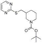 3-(PyriMidin-2-ylsulfanylMethyl)-pi
peridine-1-carboxylic acid tert-but
yl ester 结构式