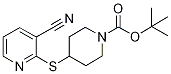 4-(3-Cyano-pyridin-2-ylsulfanyl)-pi
peridine-1-carboxylic acid tert-but
yl ester 结构式