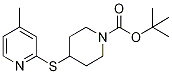 4-(4-Methyl-pyridin-2-ylsulfanyl)-p
iperidine-1-carboxylic acid tert-bu
tyl ester 结构式