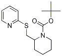 2-(Pyridin-2-ylsulfanylmethyl)-piperidine-1-carboxylic acid tert-butyl ester 结构式