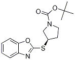 (R)-3-(Benzooxazol-2-ylsulfanyl)-py
rrolidine-1-carboxylic acid tert-bu
tyl ester 结构式