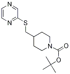 4-(Pyrazin-2-ylsulfanylMethyl)-pipe
ridine-1-carboxylic acid tert-butyl
ester 结构式