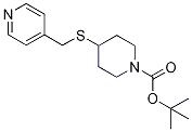 4-(Pyridin-4-ylMethylsulfanyl)-pipe
ridine-1-carboxylic acid tert-butyl
ester 结构式