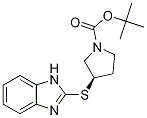 (R)-3-(1H-BenzoiMidazol-2-ylsulfany
l)-pyrrolidine-1-carboxylic acid te
rt-butyl ester 结构式