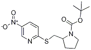 2-(5-Nitro-pyridin-2-ylsulfanylMeth
yl)-pyrrolidine-1-carboxylic acid t
ert-butyl ester 结构式