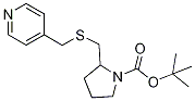 2-(Pyridin-4-ylMethylsulfanylMethyl
)-pyrrolidine-1-carboxylic acid ter
t-butyl ester 结构式